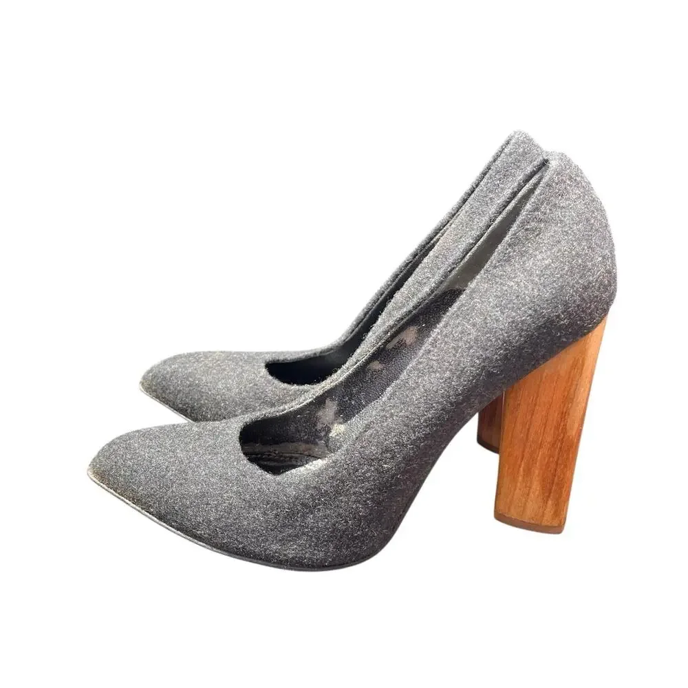 YSL Yves Saint Laurent Charlotte 105 Black Heel Pump Size 38 Size 7.5 8 - READ - Picture 5 of 10